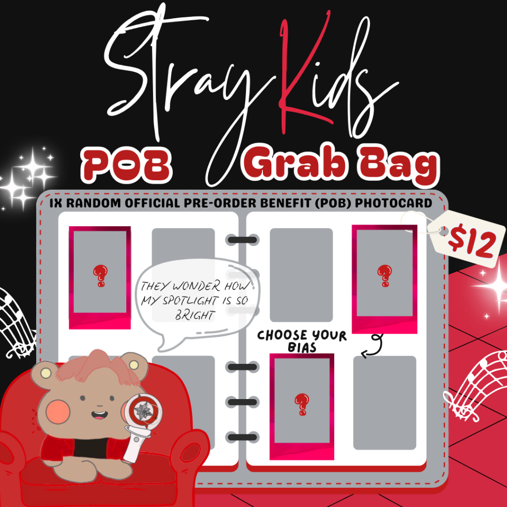 [Stray Kids SKZ PHOTOCARD GRAB BAG / PACK] Stray Kids Photocard Lucky Bag / Photocard Grab bag / POB