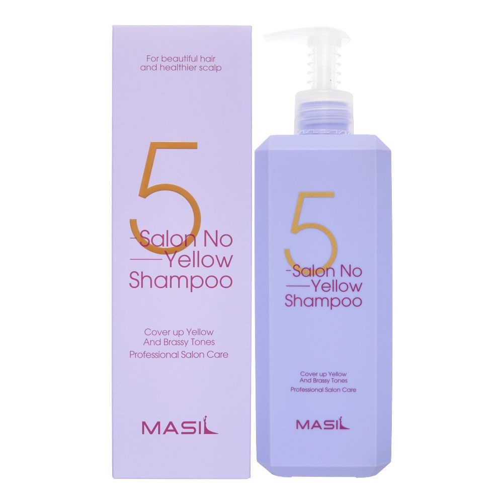 [MASIL] แชมพู สีเหลือง 500 มล. สําหรับร้านเสริมสวย 5 ชิ้น