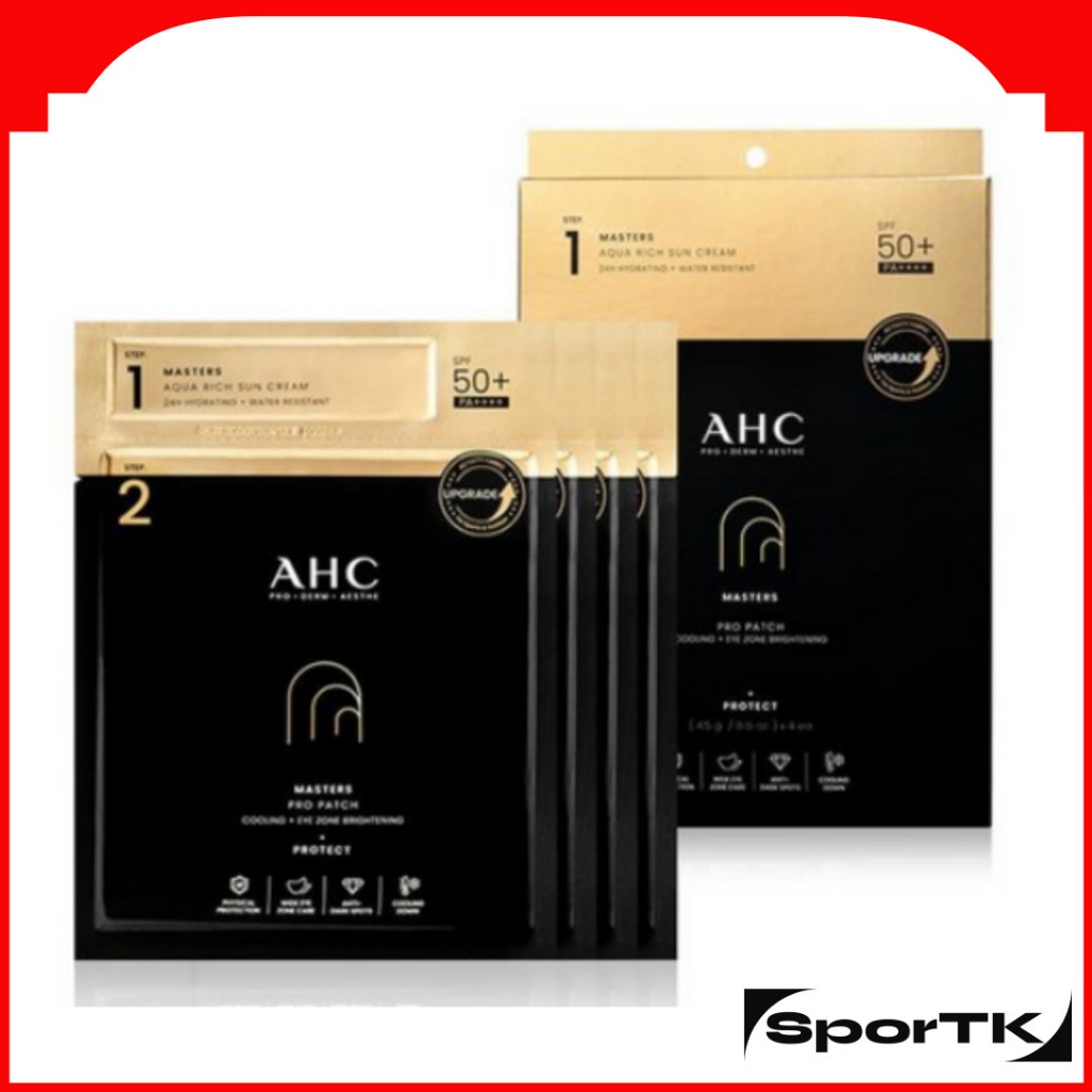 Ahc Masters Pro Patch 4.5g + ครีมกันแดด 1.5ml 4ชุด / SPF50+ PA++++