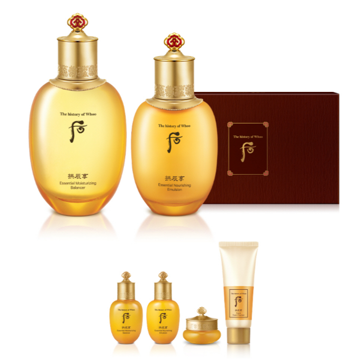 The History of Whoo Gongjinhyang Inyang Balancer 150ml + Lotion 110ml + Balancer 20ml + Lotion 20ml 