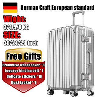 【SG Stock &Free Gifts】20/24/29 Inch Cabin Luggage Zipperless Aluminium Frame Luggage Suitcase Tsa Luggage zipless 行李箱