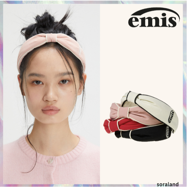 [EMIS] Nylon PADDED RIBBON HAIRBAND 4 สี (ใหม่2024)