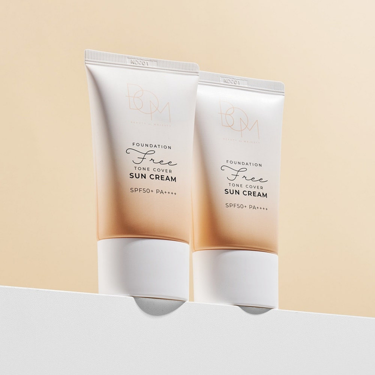 Bom Foundation Free Tone Cover Sun Cream SPF50+pa++++ 50g