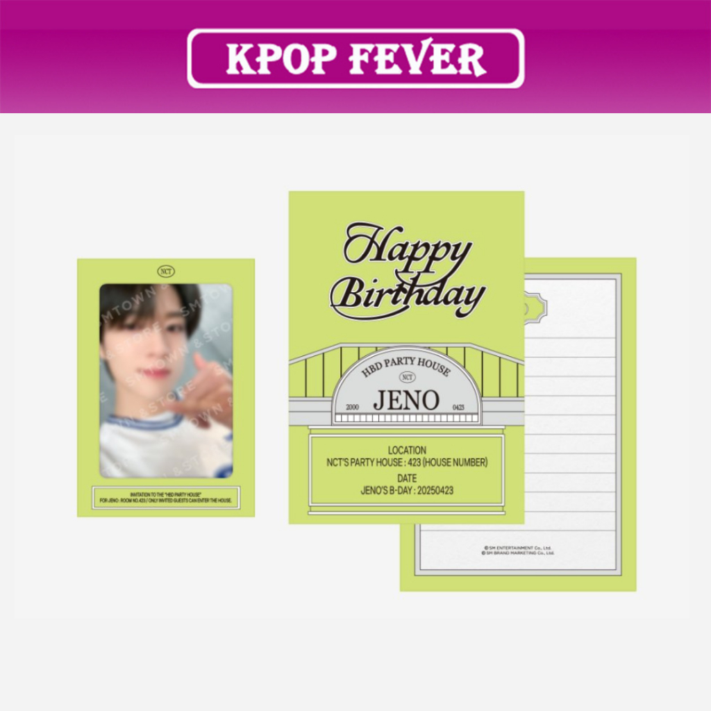 NCT JENO [THE HBD PARTY HOUSE] MD / BIRTHDAY PARTY CARD