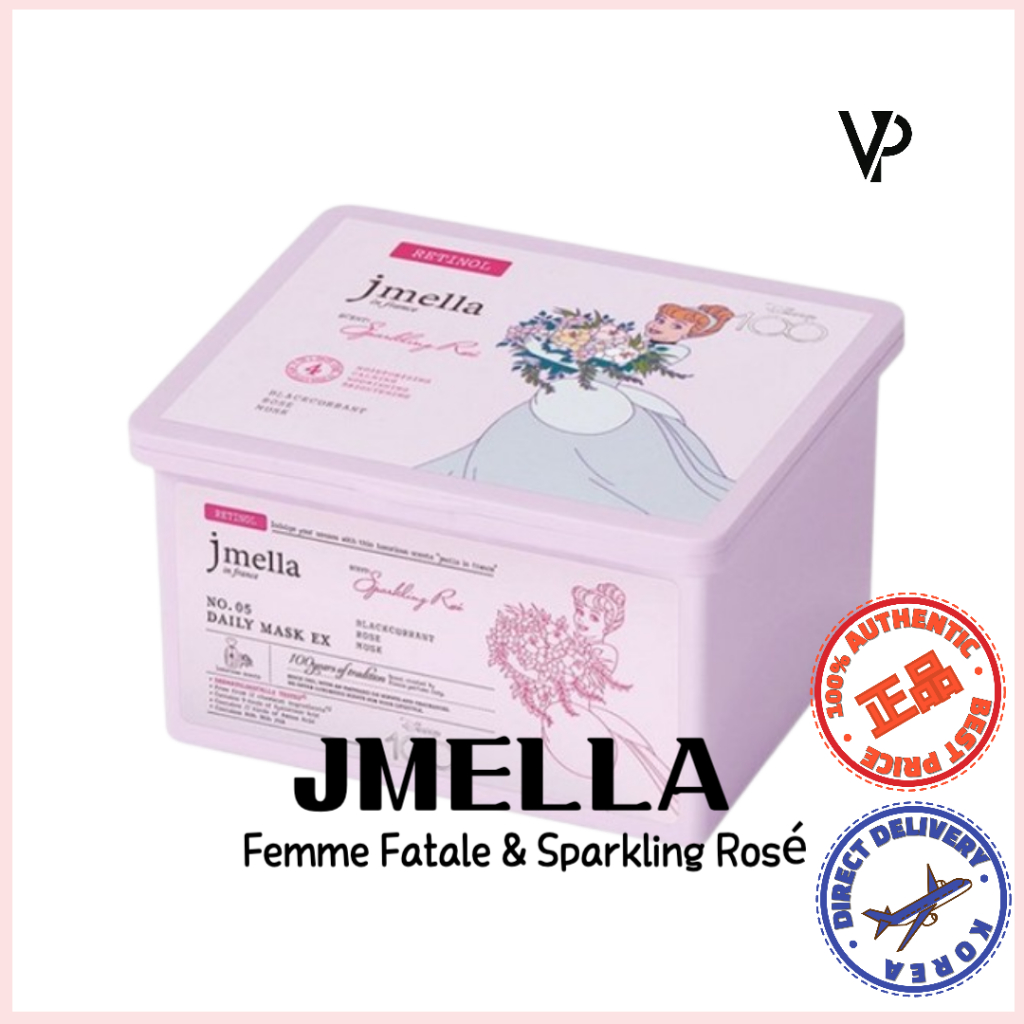 [Jmella]Femme Fatale & Sparkling RoséDaily Mask 30 แผ่น