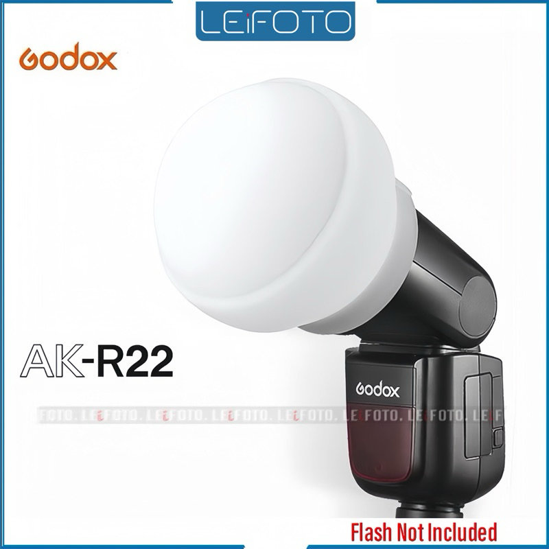 Godox AK-R22 Diffusion Dome Flash Diffuser Modifier สําหรับ Godox V1C V1N V1S V1O V1F AD100pro AD200