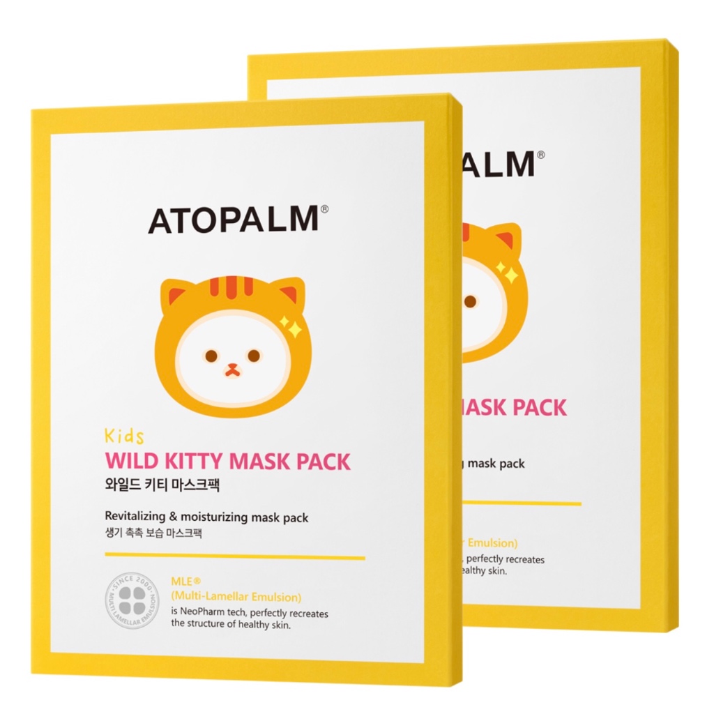 [ATOPARM] Kids Wild Kitty Mask Pack 1 แพ็ค (5ea, 15g)