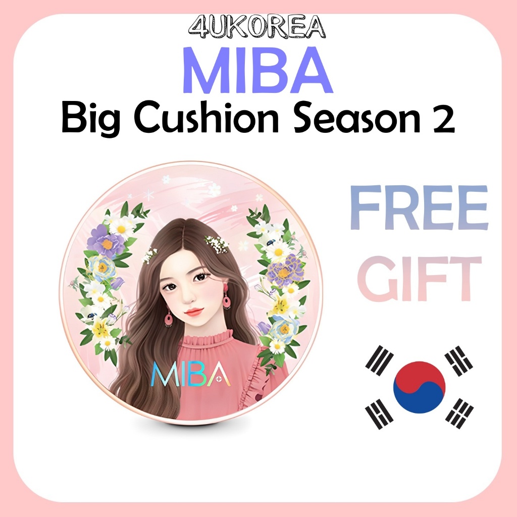 MIBA Big Cushion Season 2  Full Product or Full Product + Refill or Refill Only 25g/ K-BEAUTY