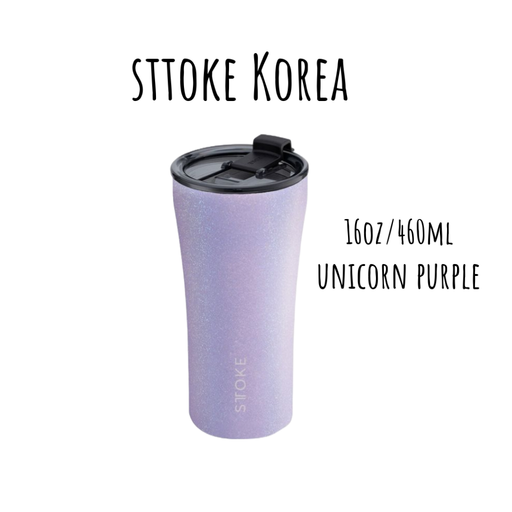 [STTOKE Korea] Unicorn Purple Leakproof Ceramic Insulated Cup 12oz(350ml) / 16oz(460ml)