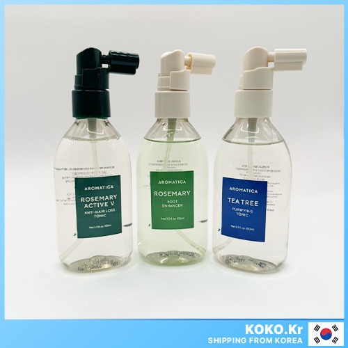 Aromatica Hair Tonic แฮร์โทนิค 3 แบบ (ชาโรสแมรี่ ทีทรี / แอคทีฟวี) พร้อมของแถม
