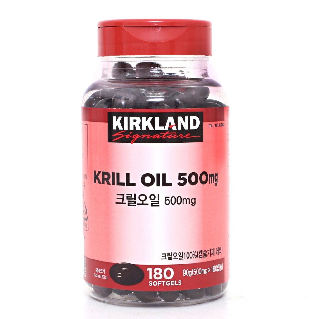 [KIRKLAND SIGNATURE] Krill Oil 500mg x 180 แคปซูล | โอเมก้า-3 + แอสตาแซนธิน | จัดส่งจากเกาหลี