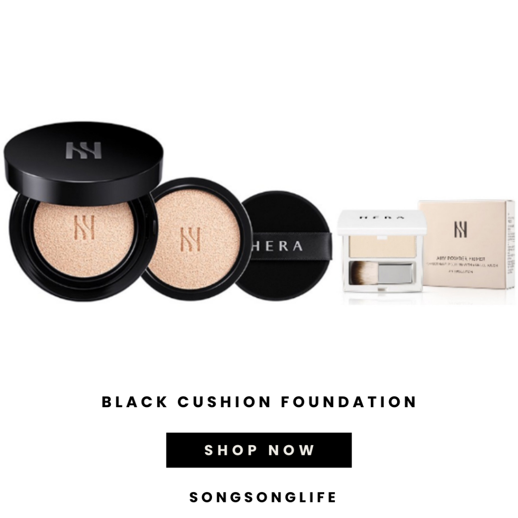 [แป้งของขวัญฟรี] Hera BLACK CUSHION FOUNDATION 15g*2EA