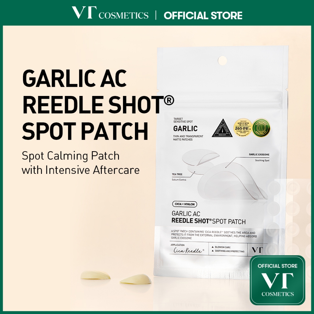 [VT] แผ่นแปะสิว GARLIC AC Reedle Shot Patch (Spot & Point) 48 ชิ้น | สิวอักเสบ สิวหัวหนอง สิวผด ผิวบอบบาง [Official Flagship]