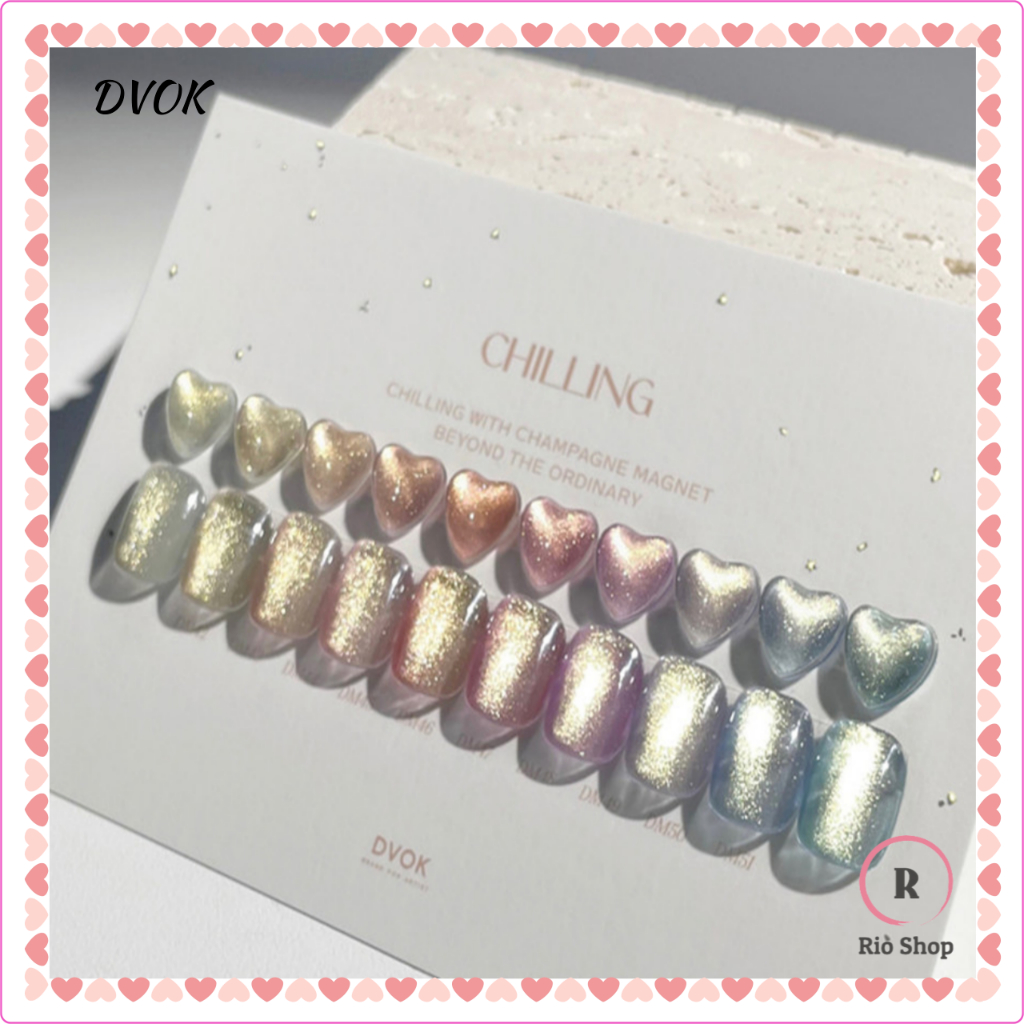 DVOK x Chilling 10 สีชุดเล็บแม่เหล็ก