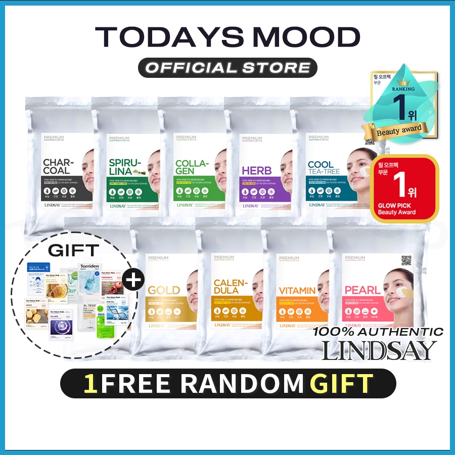 [LINDSAY]Premium Modelling Pack 1kg (10 แบบ) | Pore Sebum Management Facial Moisturizing Elasticity Nourishing Skin Cool down Skincare aesthetic Peel off Peeling Fa