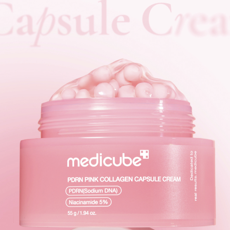 MEDICUBE PDRN ครีมคอลลาเจนแคปซูลสีชมพู 55g