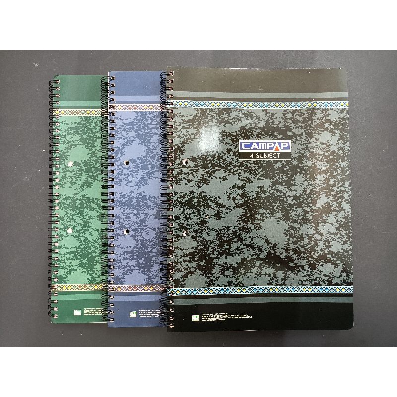 Campap CM8252 A4 160pgs สมุดบันทึก 4-Subject - 1 ชิ้น