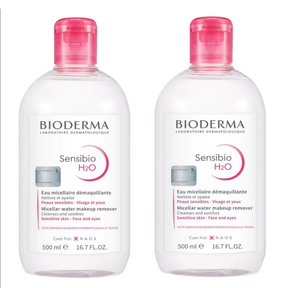 (Bundle Set) BIODERMA Sensibio H2O คลีนซิ่ง วอเตอร์ เมคอัพ รีมูฟเวอร์ ไม่มีน้ําหอม ไม่มีแอลกอฮอล์