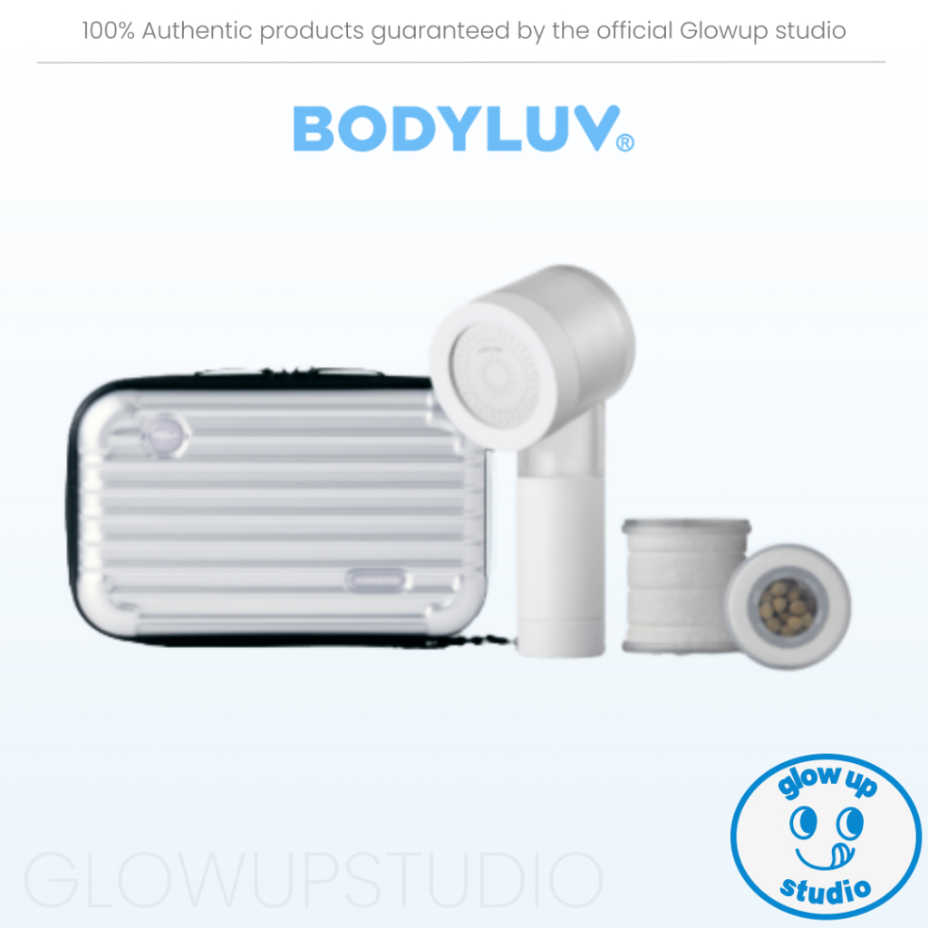 BODYLUV PURESOME ชุดหัวฝักบัวเดินทางพร้อมกระเป๋าเดินทางและตัวกรองน้ำแบบพกพา