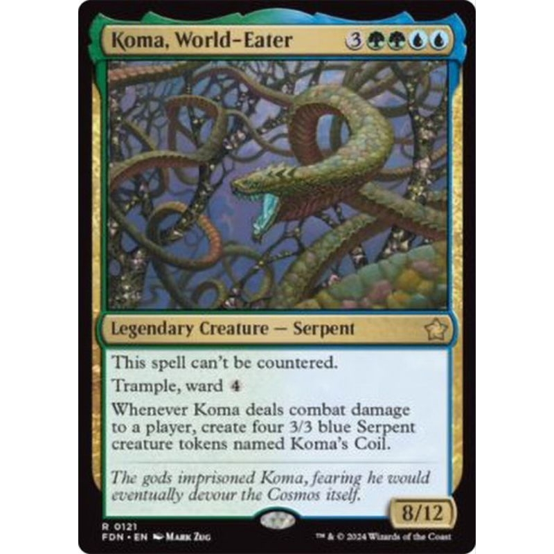 รองพื้น MTG - Koma, World-Eater Non ฟอยล์