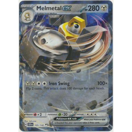 การ์ดโปเกมอน TCG Melmetal EX SV Stellar Crown 105/142 อัลตร้า