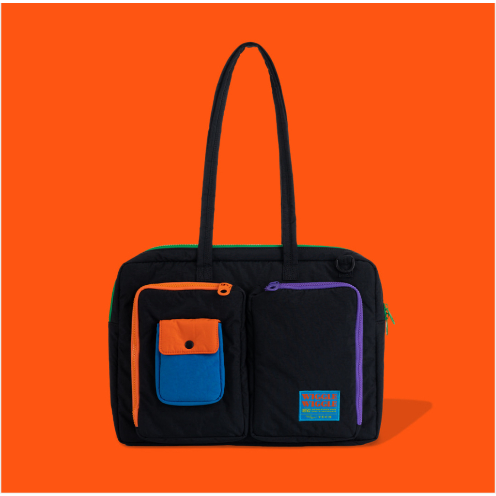 [Wiggle Wiggle] LAPTOP TWOWAY BAG - สีดํา