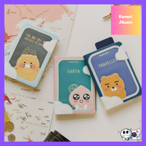 Kakao Friends Passport Case 3 แบบ Ryan, Apeach, Chunsik