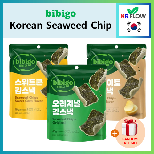 [Renewal][Bibigo] ขนมสาหร่ายเกาหลีไขมันต่ํา (40g) + สุ่มของขวัญฟรี / ข้าวกล้อง (ต้นฉบับ) / มันฝรั่ง / ข้าวโพดหวาน