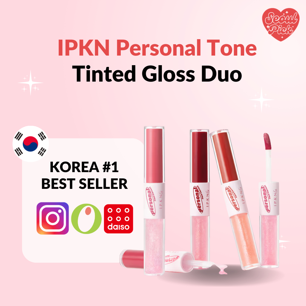 [K-beauty Lip Makeup] IPKN Personal Tone Tinted Gloss Duo (4 สี)