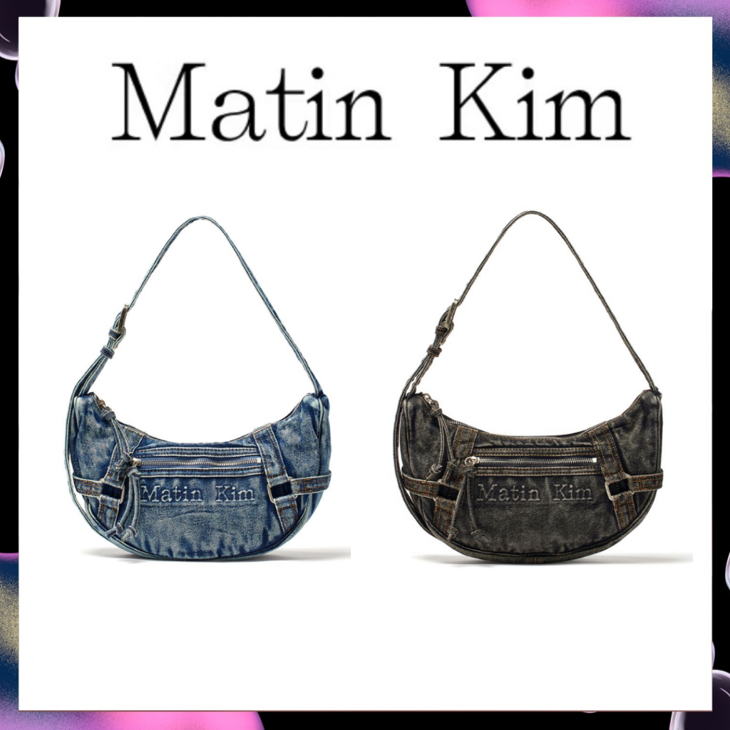 MATIN KIM MATIN WASHED DENIM MINI HOBO BAG – 2 สี