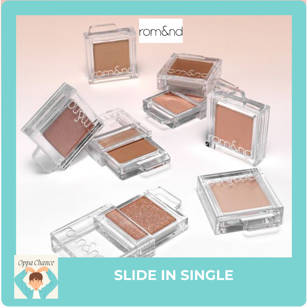 *ซื้อ 3 รับสีเมฆจํากัด* [Rom&nd] Slide in Single Eyeshadow (46 สี)