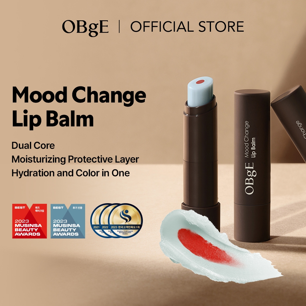 [OBgE Official] Mood Change Lip Balm #Natural แดง