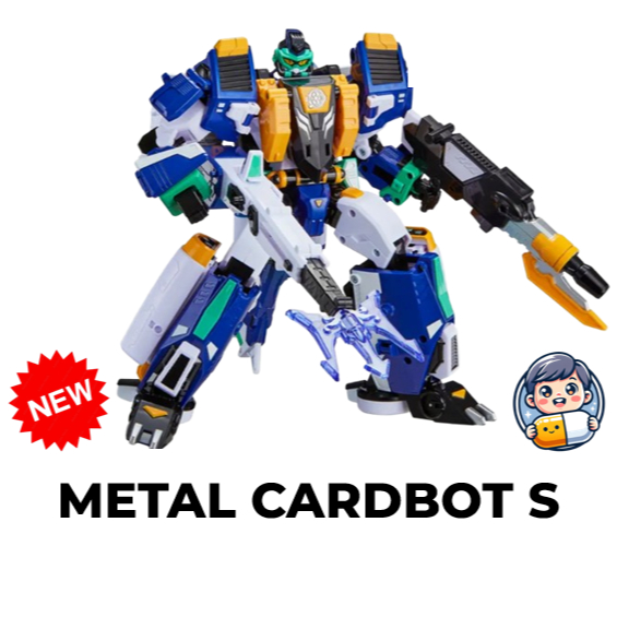 Metal CARDBOT S Season 2 Deep Bite Transformation หุ่นยนต์ของเล่นเกาหลี