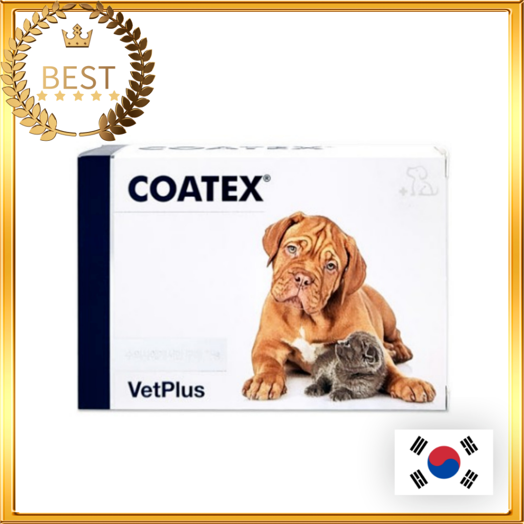 [VetPlus] COATEX Blister / Liquid Pump Omega3 Skin Nutrients (60Capsules/65ml) / VET PLUS
