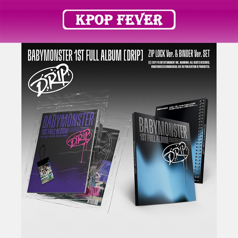 Babymonster - [ DRIP ] อัลบั้มเต็มที่ 1 ( SET BINDER Ver + ZIP LOCK Ver )