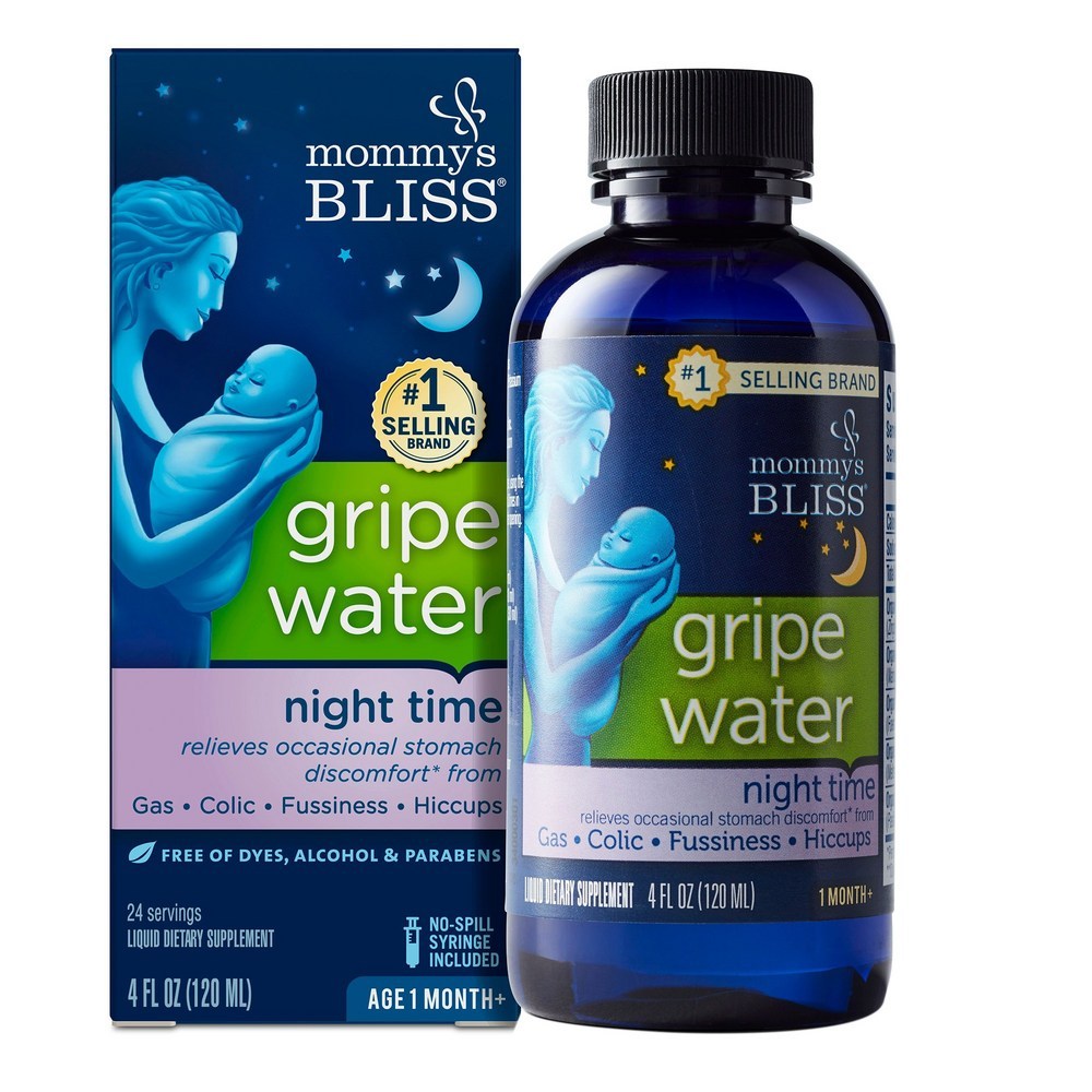 Mommys Bliss Night Time Gripe Water for Babies – 120 มล. – Made in USA