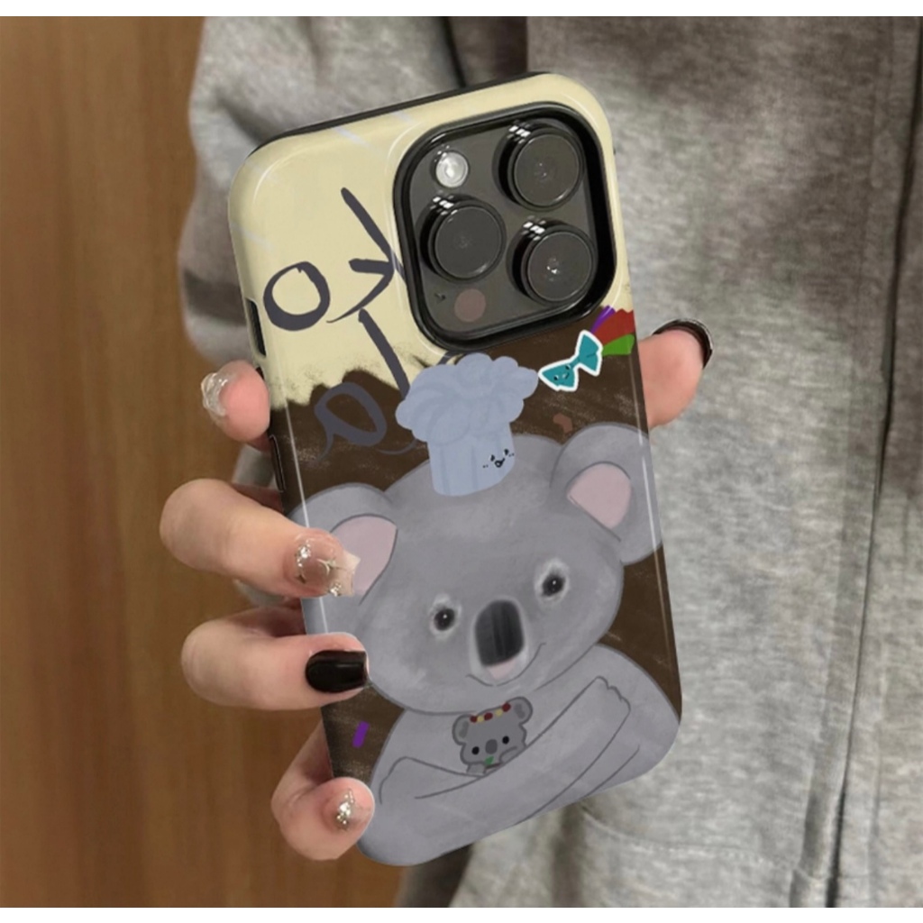 Pretyz ZZZ Koala Y2K เคส iPhone น่ารัก เคส iPhone 16 15 14 13 12 11 X 8 7 se 13 mini 12 mini