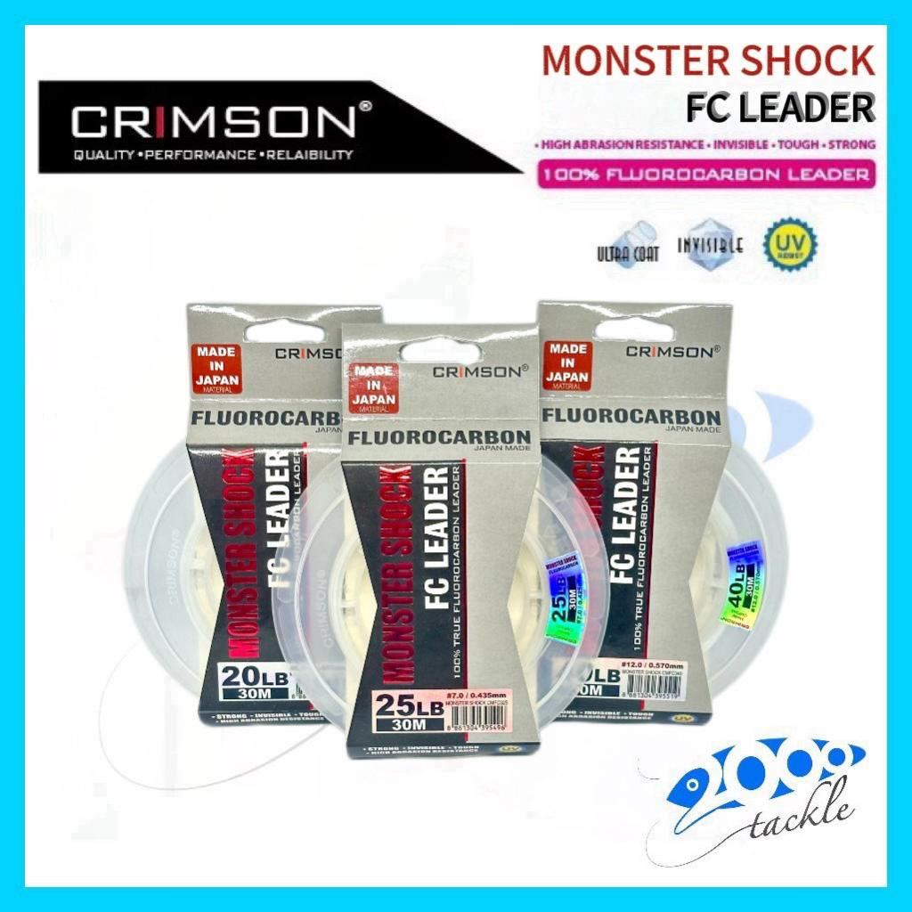 ผู้นํากระแทก Crimson MONSTER FC Fluorocarbon สําหรับตกปลาหล่อและด้านล่าง