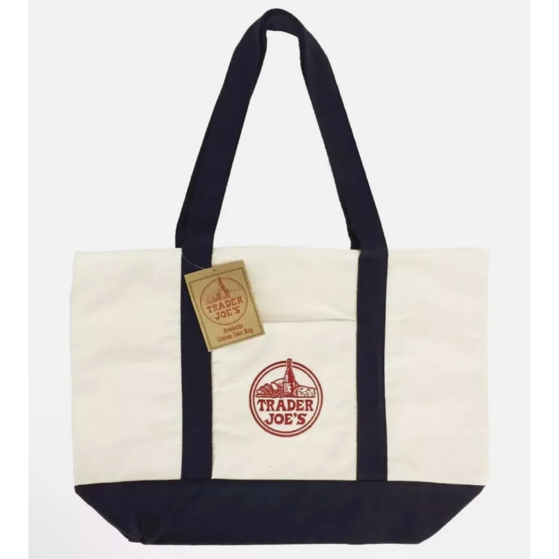 Trader Joes Eco Bag กระเป๋าผ้าแคนวาส / Trader Joes Washable Paper Grocery Reusable Bag
