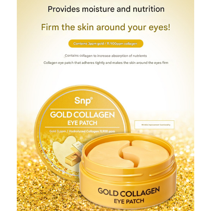 Snp Gold Collagen Eye Patch, Eye Mask