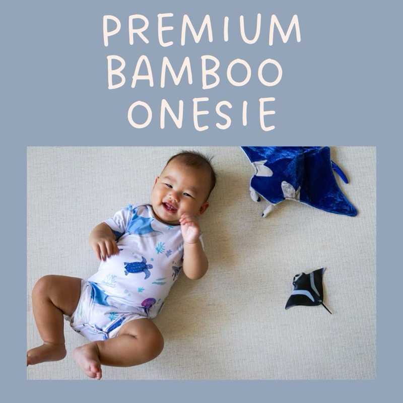 [SG INSTOCKS] Premium Bamboo Onesie - ผ้าทําความเย็นนุ่มพิเศษ OEKO-TEX & GOTS CERTIFIED