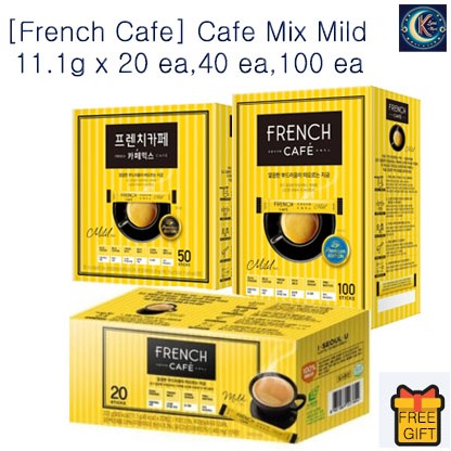 [French Cafe] Cafe Mix Mild 11.1g x 20 ea,40 ea,100 ea / ไม่มีกล่อง