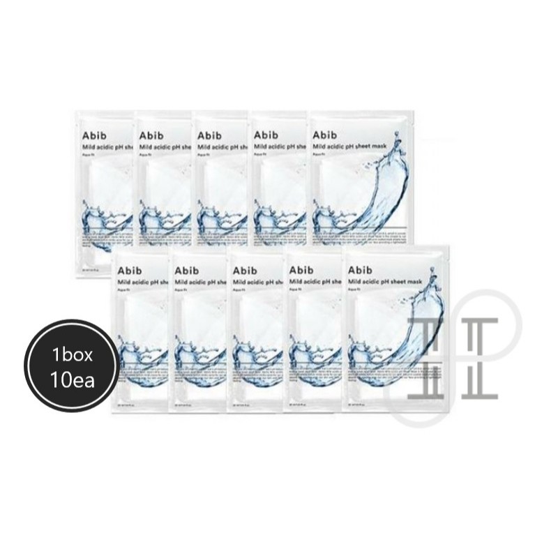 🇰🇷 [1box 10ea] Abib Mild acidic pH sheet mask Aqua fit 30ml*10ea I Korea Olive Young Cosmetics
