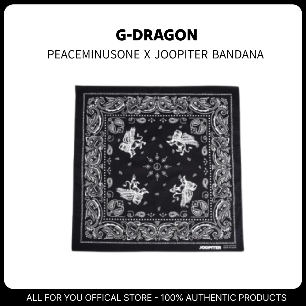 Peaceminusone x Joopiter GD Pharrell Williams Bandana Black