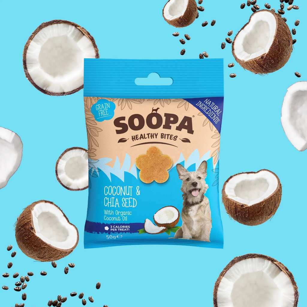 [Soopa] Coconut & Chia Seed Healthy Bites for Dogs 50g