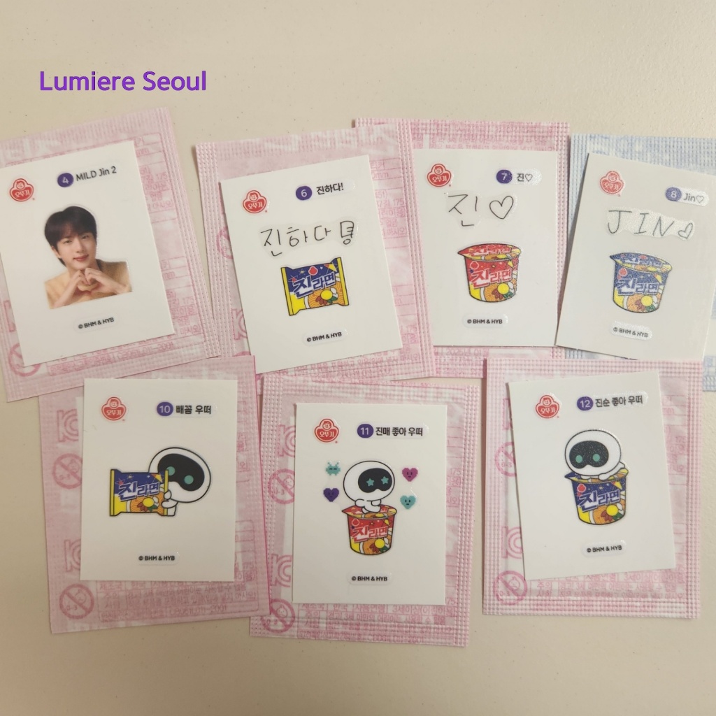 BTS JIN x Jin Ramen คอลเลกชันสติ๊กเกอร์ซีลอย่างเป็นทางการ