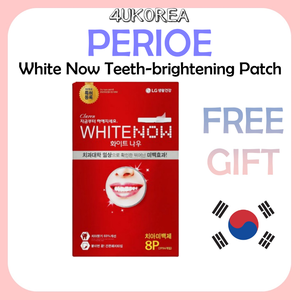 PERIOE White Now Teeth-brightening Patch แผ่นแปะฟอกสีฟัน /K-BEAUTY