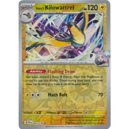 Ionos Kilowattrel - 055/159 - Reverse Holo Scarlet & Violet: Journey Together Reverse Holo Singles P