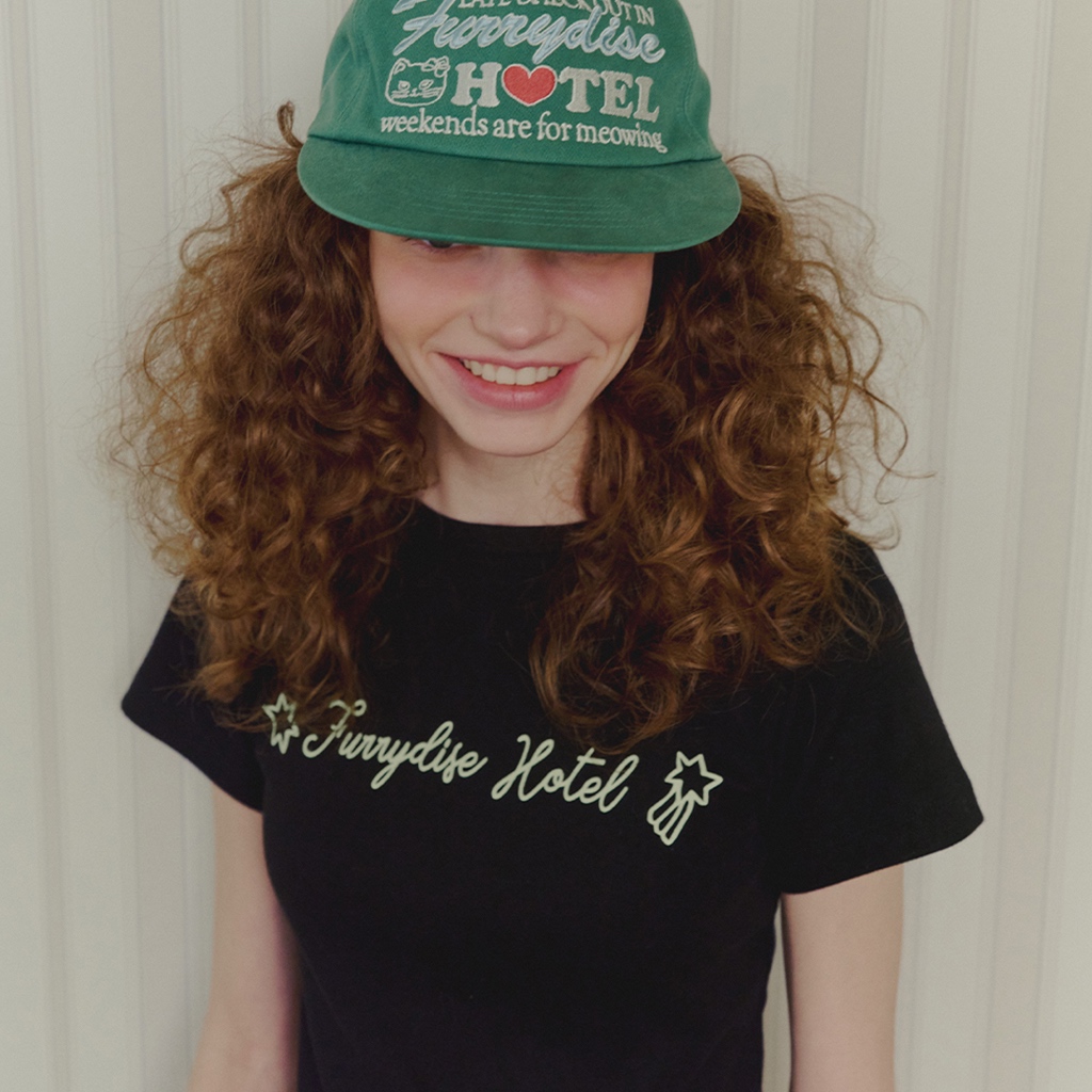 [RONRON] DOODLE LETTERING SLIM CROP T SHIRT / 3colors — صورة 2