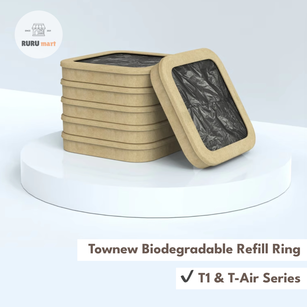 RURUMART Townew ย่อยสลายได้เติมแหวนสําหรับถังขยะอัจฉริยะ/เหมาะสําหรับ T1/T1S/T1X และ T-Air Series/ ต